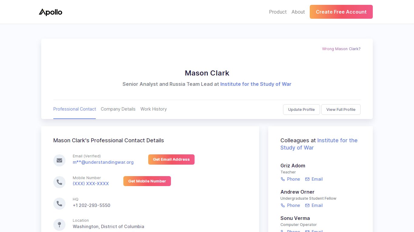Mason Clark - Senior Analyst and Russia Team Lead - Institute for the ...